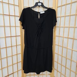 Janette Plus Womens Black Romper/Jumpsuit Sz 1X NWOT